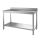 Gastro-inox stainless steel work table with lower shelf 1300(l)x800(d)x880(h)mm