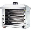 Ubert infrarood gas rotisserie/kippengrill, dubbele rij 7 spiesen