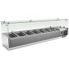 Gastro-Inox 不锈钢顶部安装冷藏展示柜 7x GN1/4