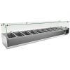 Gastro-Inox RVS opzetkoelvitrine 9x GN 1/3