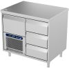 Banco da lavoro refrigerato Roeder Acer - 2 sezioni - motore + cassetto | 3 cassetti