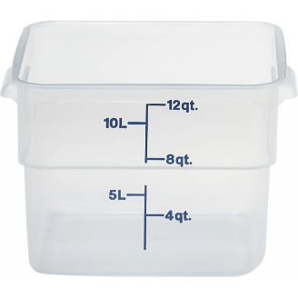 Bid&oacute;n de almacenamiento Cambro sin tapa cuadrado - 11,4L