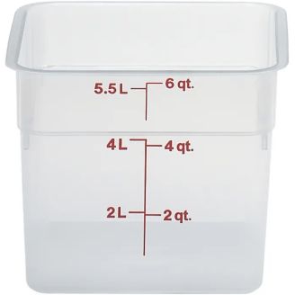 Cambro 方形无盖储物罐 - 5.8L