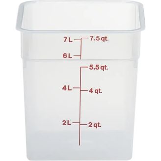 Bid&oacute;n de almacenamiento Cambro sin tapa cuadrado - 7,8L