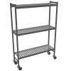 Carrinho de cremalheira Fermostock 6611 - 1320x560x1792 mm. (lxdxh) - 3 andares