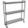 Carrinho de cremalheira Fermostock 6611 - 1620x360x1792 mm. (lxdxh) - 3 andares