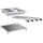 Gastro-inox roeder 4-plaats drop-in elektrische kookplaat 60cm
