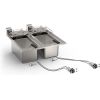 Gastro-inox roeder einbau-elektrofritteuse 10+10l 60cm
