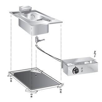 Gastro-inox roeder 嵌入式电炸锅 10l 40cm 9kw 带连接块