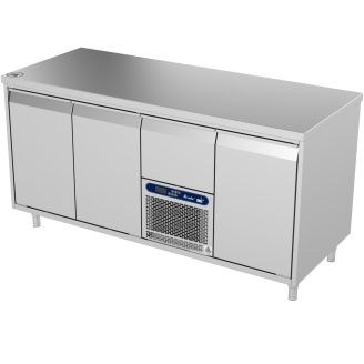 Bancada de trabalho refrigerada Roeder Acer - 4 se&ccedil;&otilde;es - 2 portas | motor + gaveta | porta