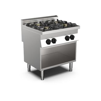 Cocina de gas Mareno m0-700 con 4 quemadores - 80 cm