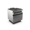 Fog&atilde;o a g&aacute;s Mareno m1-700 com 4 queimadores e forno el&eacute;trico de convec&ccedil;&atilde;o GN 1/1