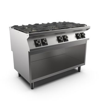 Gastro-inox mareno m1-700 gas stove 6 burners, 120cm