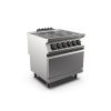 Mareno m1-700 keramische kookplaat met 4 zones & oven - 80cm