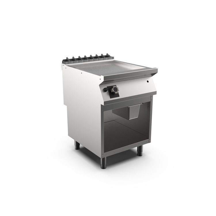 Piastra a gas liscia Mareno m1-700 cromata opaca - 60 cm