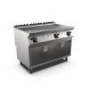 Mareno m1-900 gasbakplaat met gladde verchroomde plaat - 120cm