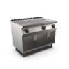 Piastra a gas Mareno M1-900 liscia, cromata opaca - 120 cm