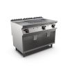 Piastra a gas Mareno m1-900 con rivestimento cromato - 120 cm