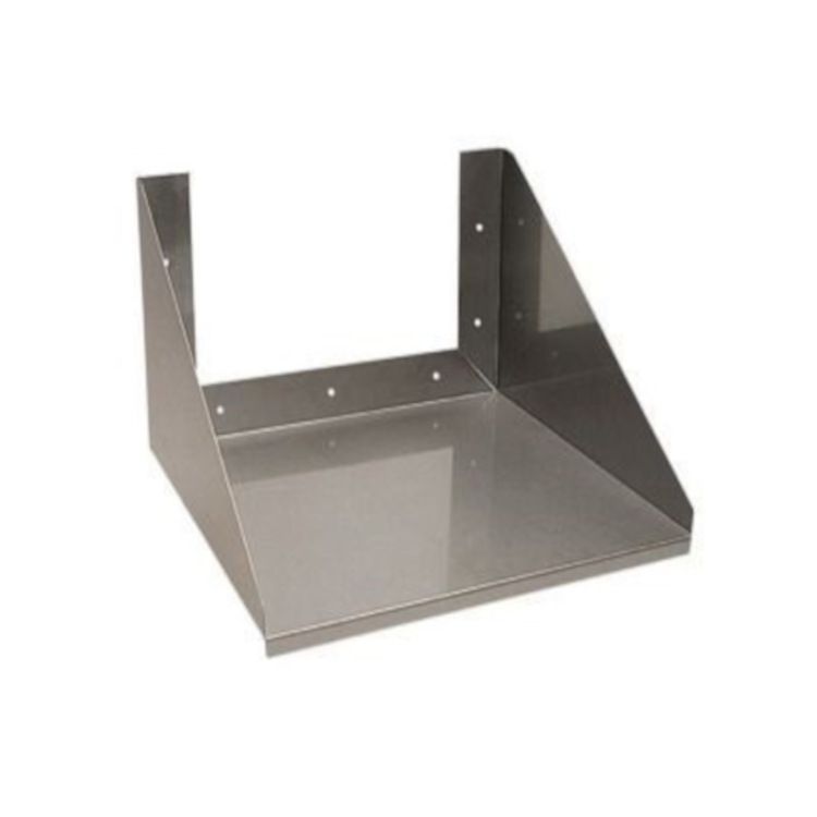 Gastro-inox wandplank voor ovens/magnetrons 600(b)x500x(d)x290(h)mm