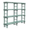 Rea Euro Regalsystem mit 4 B&ouml;den, 2000 (L) x 400 (T) x 1750 (H) mm