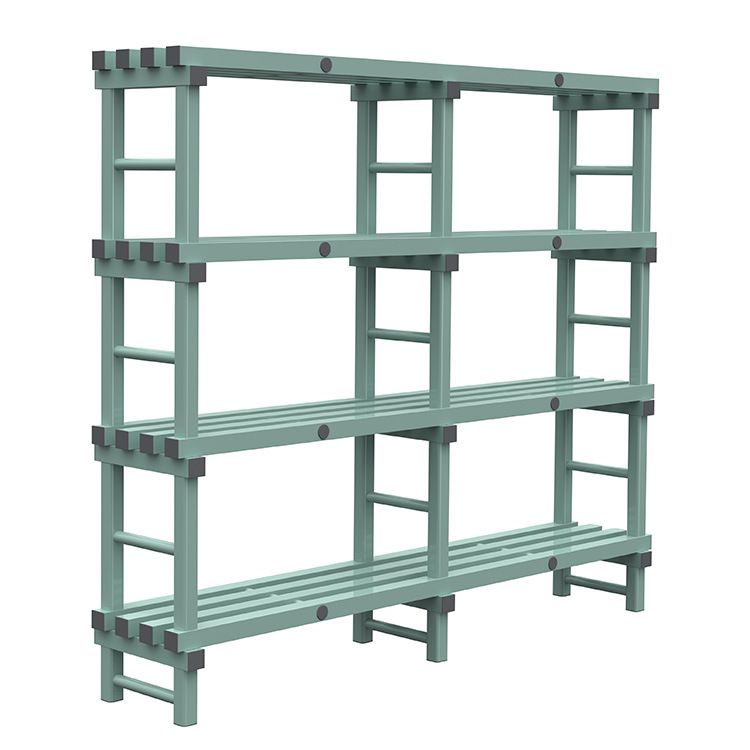 Rea Euro Regalsystem mit 4 B&ouml;den, 2000 (L) x 400 (T) x 1750 (H) mm