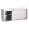 Gastro-inox wandkast met schuifdeuren van RVS 1000(l)x400(d)x660(h)mm