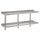 Gastro-inox double wall shelf in stainless steel aisi 304, 1900(l)x400(d)mm