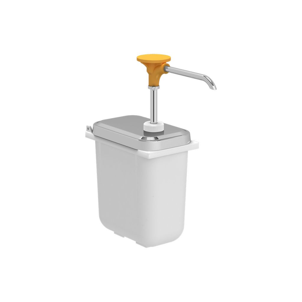 Kalando sovsedispenser med orange knap 1,9L