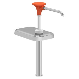 Kalando separat dispenser i rostfritt st&aring;l med orange tryckknappsman&ouml;vrering 1,9 l