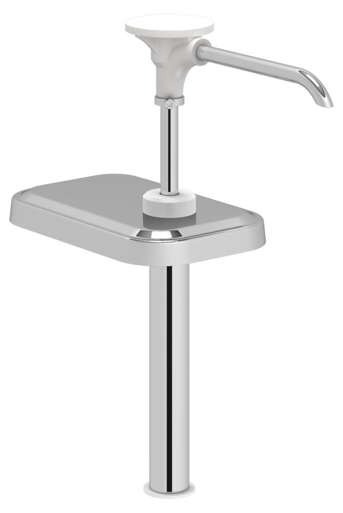 Dispensador independiente Kalando con pulsador blanco, 1,9 litros.