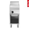 Chapa el&eacute;trica modular Fun 700 400 mm cromada lisa aberta