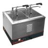 Sauzen warmer (cap.2x1/4GN) m/dispenser