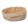 Brotkorb oval, beige Baumwolle