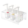 Araven sauce dispensers - 3x1/9GN set