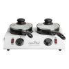 CaterChef chokolade/saucevarmer - 2-pande, 2x 700 ml