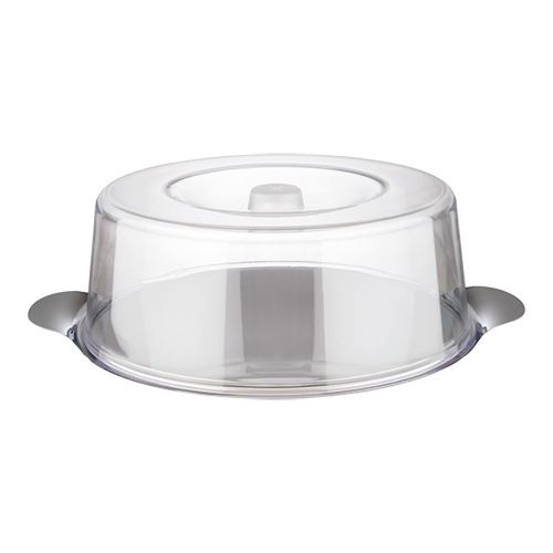 Piatto torta in acciaio inox con tappo &Oslash; 300 mm