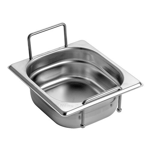 RVS gastronorm bak met greep 1/6 GN - 65 mm
