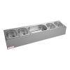 MaxPro 不锈钢装饰单元 4x 1/6 GN + 1x 1/3 GN