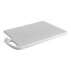 L&acirc;mina de corte CaterChef polietileno com cabo branco 450x300x15 mm