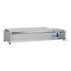 Vitrina refrigerada de montagem superior Coolhead - 6x 1/3 GN - Tampa articulada em a&ccedil;o inoxid&aacute;vel