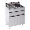 Stilfer Fritteuse Super Chiavari - mit T&uuml;ren, 2x 12 Liter