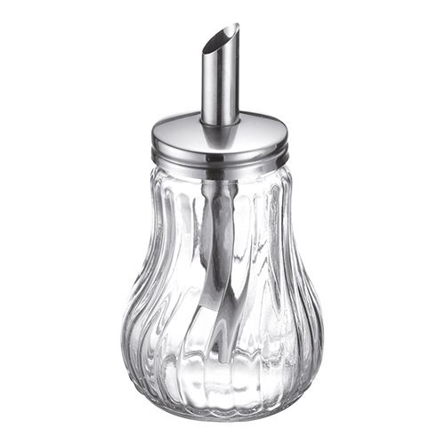 Zuckerstreuer Edelstahl / Glas 28 cl