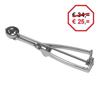 Cuchara dosificadora de hielo de acero inoxidable GELATO 32 mm