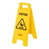 Se&ntilde;al de advertencia de Rubbermaid precauci&oacute;n a 2 caras