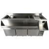 CombiSteel koelwerkbank 3 deuren met cocktail bar station