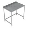 CombiSteel werktafel met ge&iuml;ntegreerde lekbak 1000x650