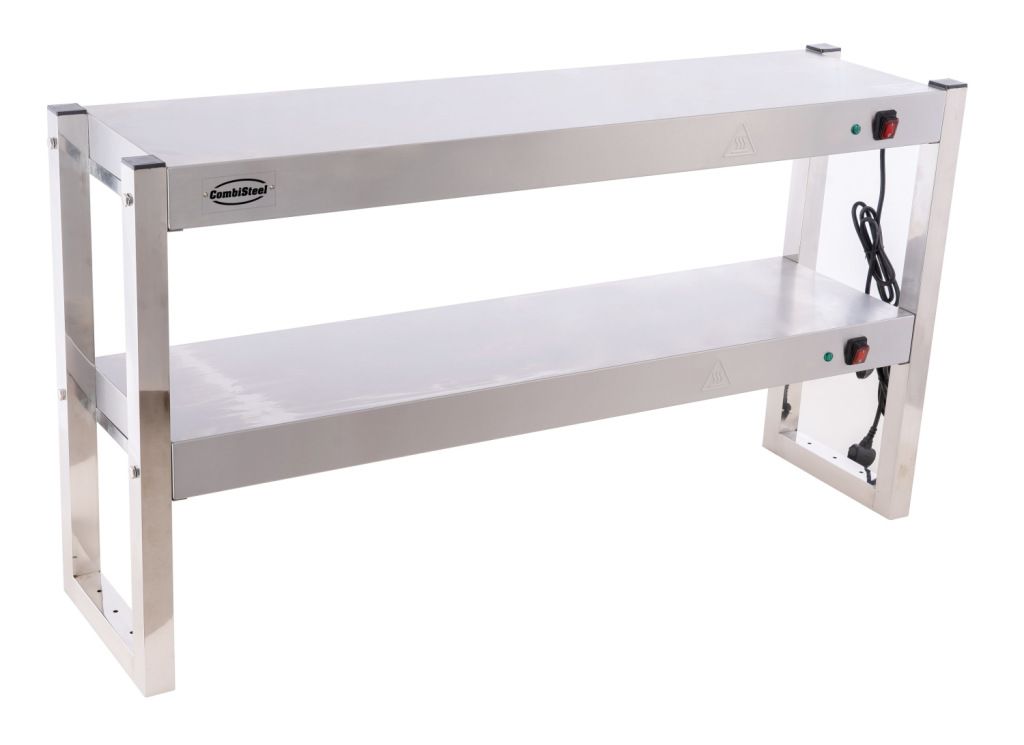 Combisteel RVS etagere halogeen verwarmd 2 niveaus demontabel 1200