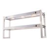 Combisteel RVS etagere halogeen verwarmd 2 niveaus demontabel 1200