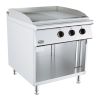 Combisteel Base 900 bakplaat elektrisch geribbeld/glad