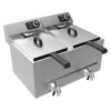 Combisteel frit&ouml;sbord modell 2x 8 liter 2x 3 kW